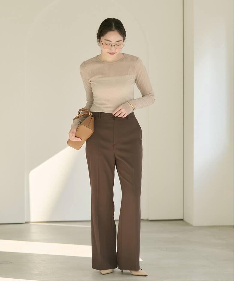 Flocky Mesh ロンT Plage プラージュベージュ