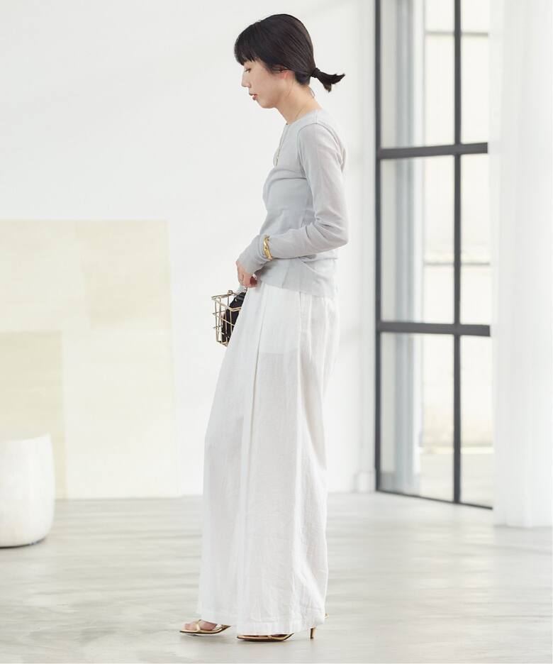 追加》Mesh Sheer ロンT（Tシャツ／カットソー）｜Plage（プラージュ  