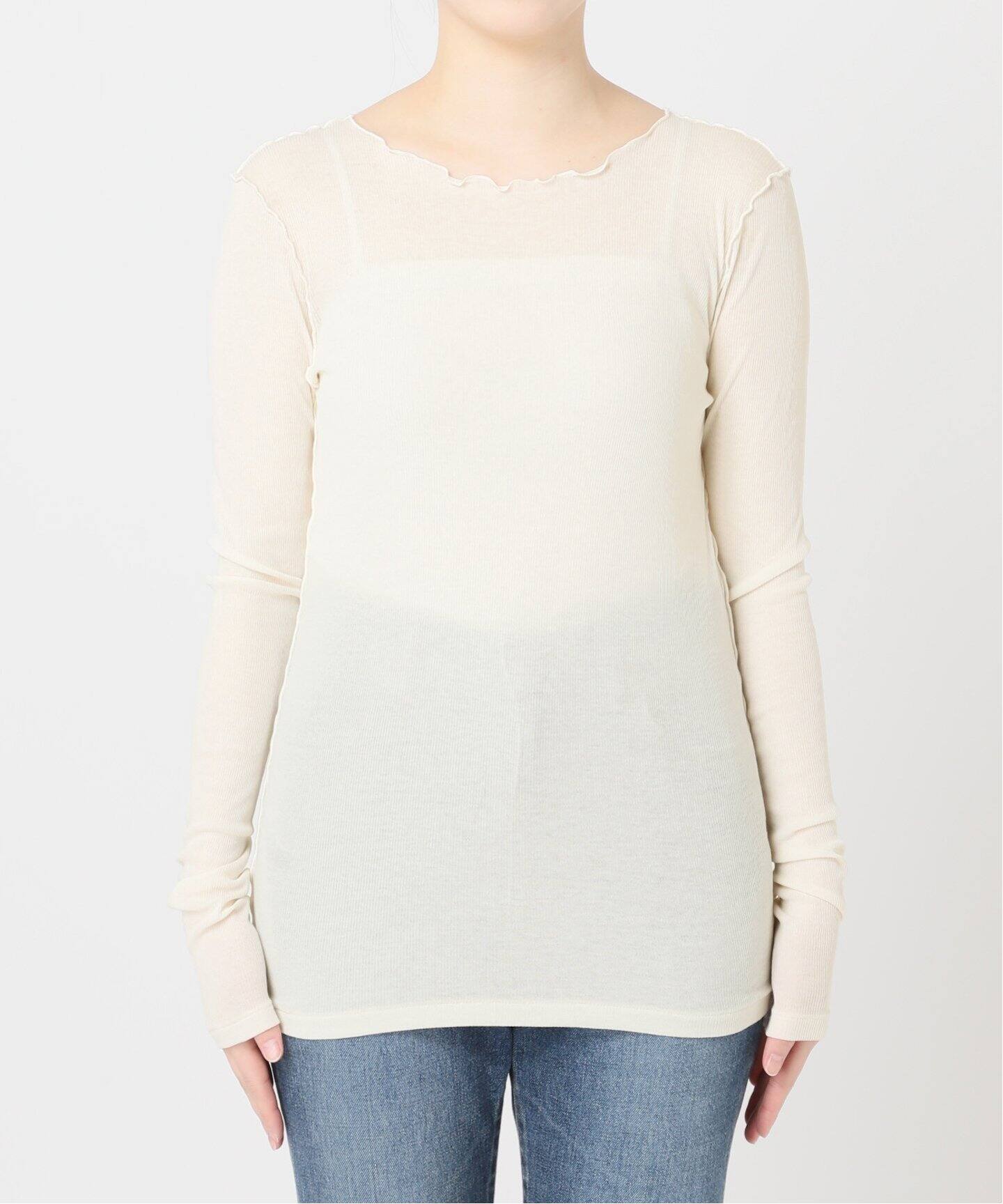 High Twist Rib ロンT（Tシャツ／カットソー）｜Plage