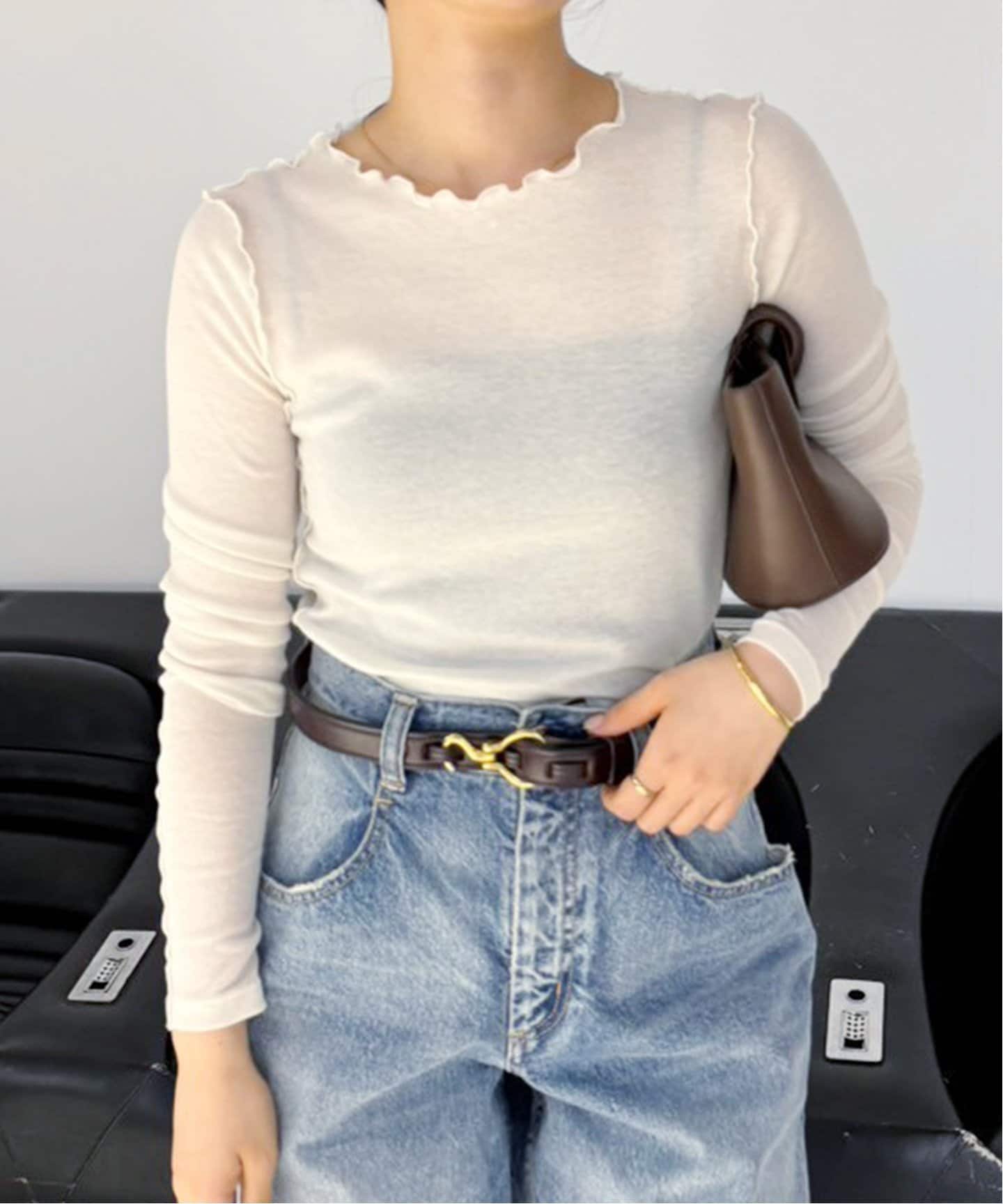 High Twist Rib ロンT（Tシャツ／カットソー）｜Plage