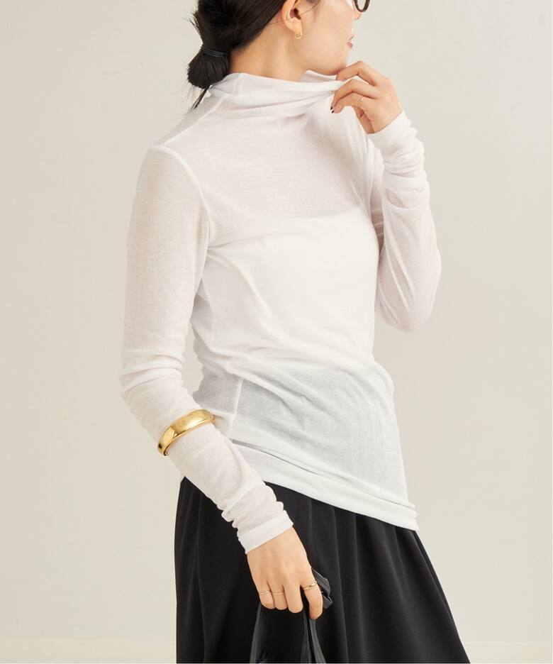 Rib Sheer タートル（Tシャツ／カットソー）｜Plage（プラージュ）の 