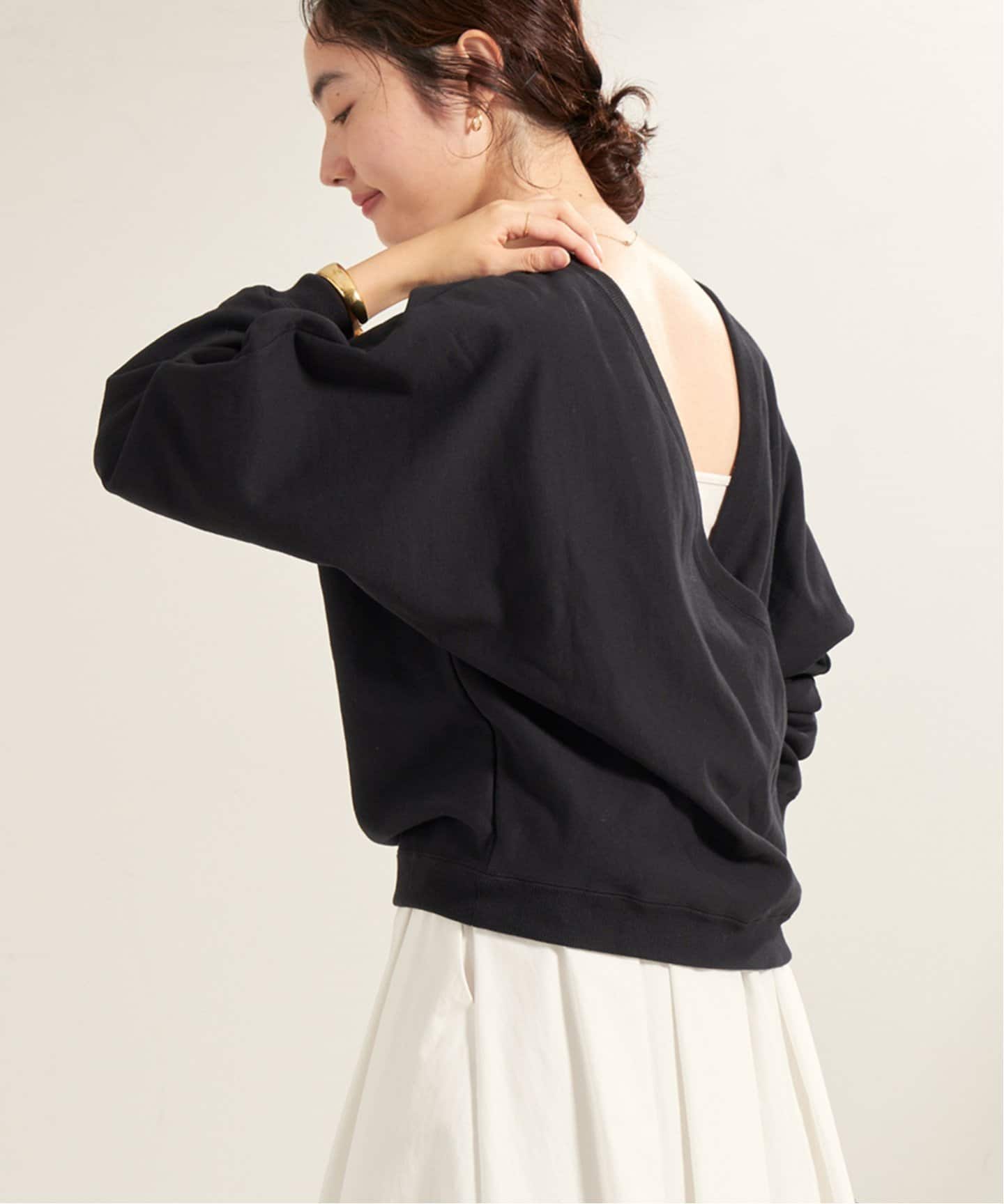 新品　プラージュplage リブバックオープンプルオーバー Rib Back Open プルオーバー（Tシャツ／カットソー）｜Plage