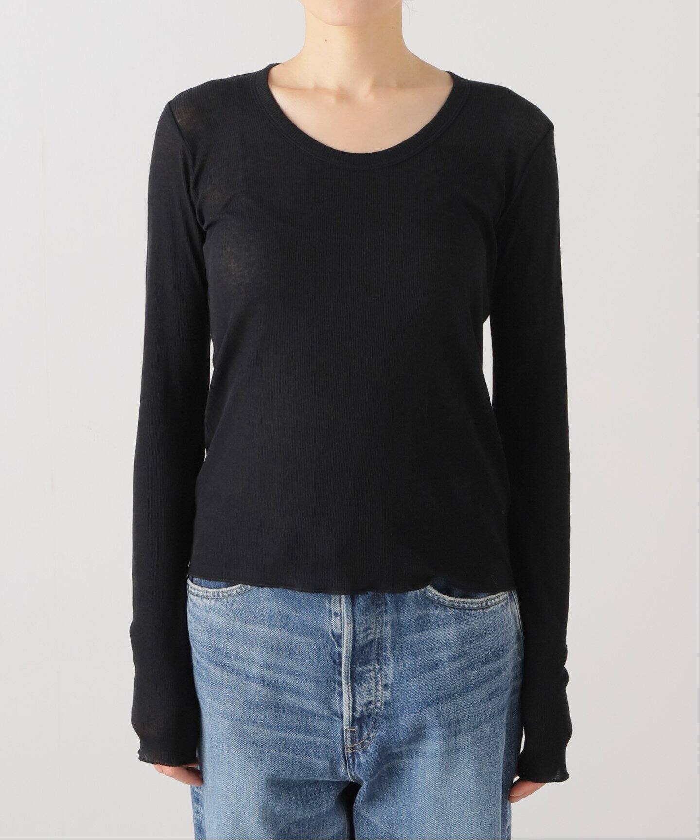 whisper rib long Tシャツ（Tシャツ／カットソー）｜Plage（プラージュ 