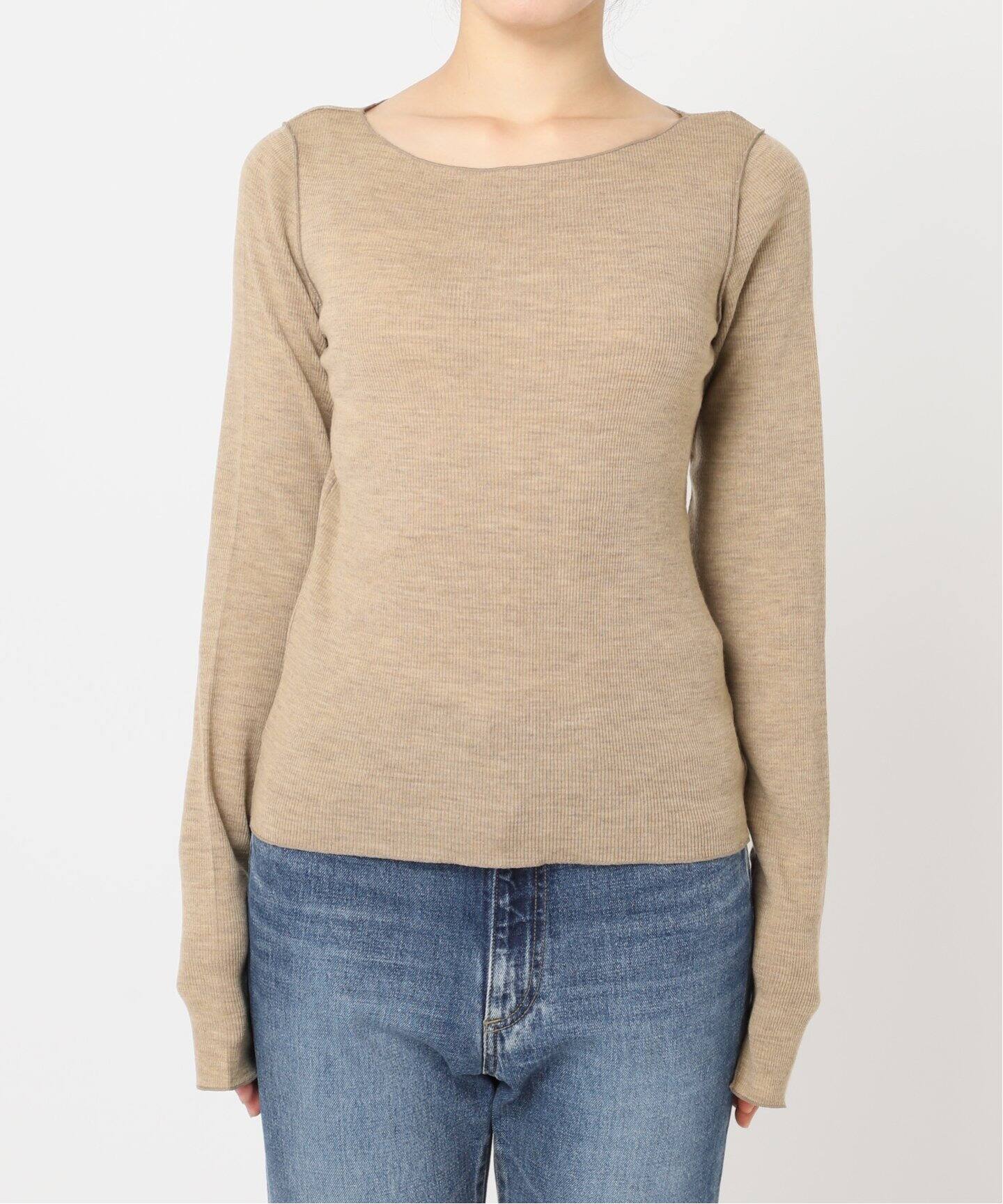 wool Jersey boat/N プルオーバー（Tシャツ／カットソー）｜Plage 