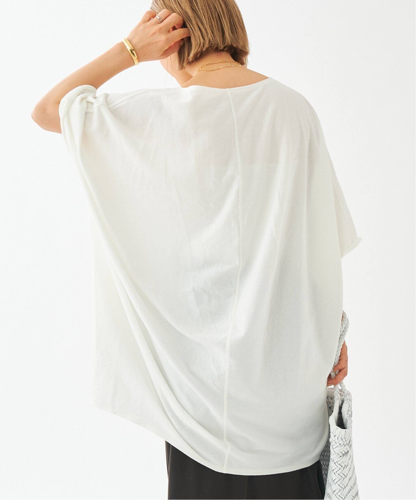【新品】Plage プラージュ＃sweat drape Tシャツ WEB限定追加》Sweat drape Tシャツ（Tシャツ／カットソー