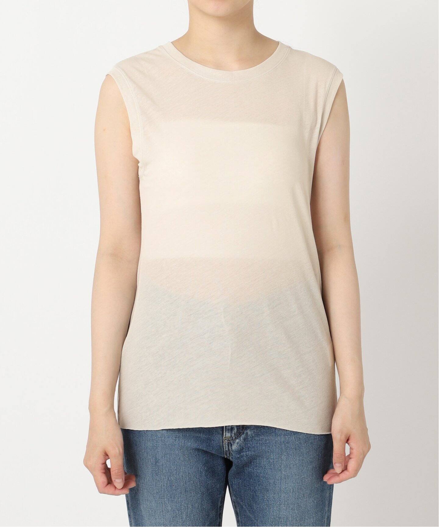 COTTON LINEN SHEER N/S Tシャツ（Tシャツ／カットソー）｜Plage 