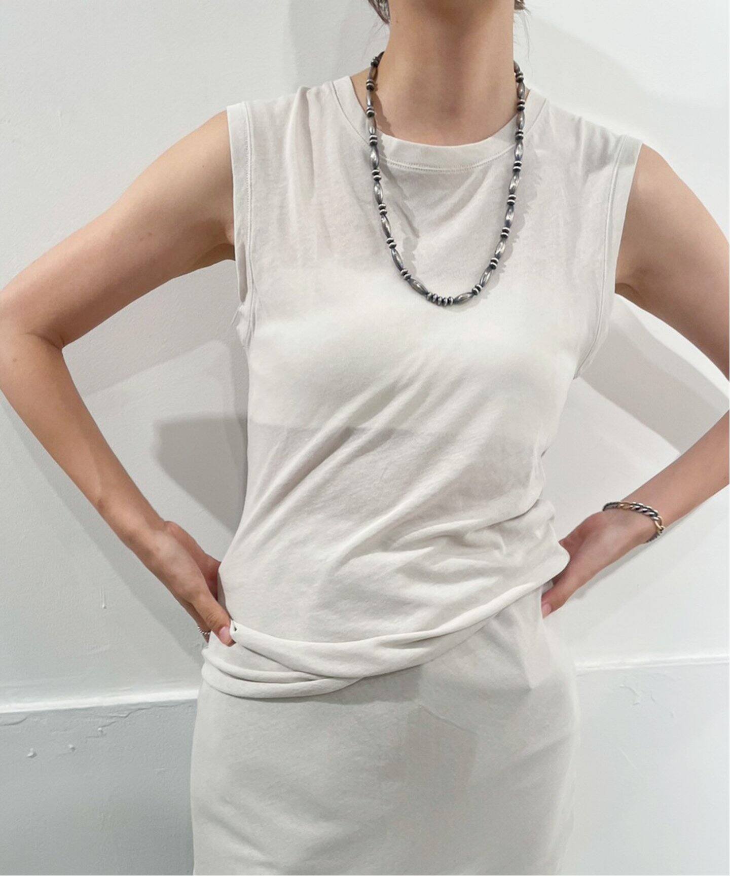 COTTON LINEN SHEER N/S Tシャツ（Tシャツ／カットソー）｜Plage 