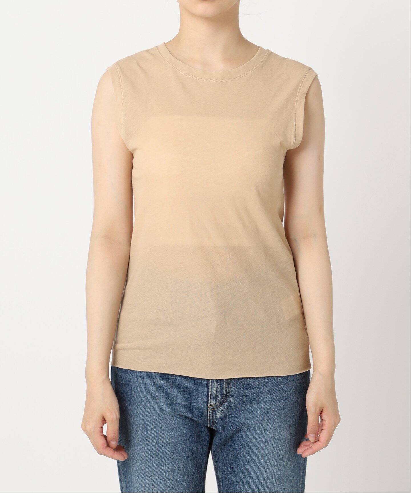 追加》Cotton Linen Sheer タンクトップ（タンクトップ）｜Plage