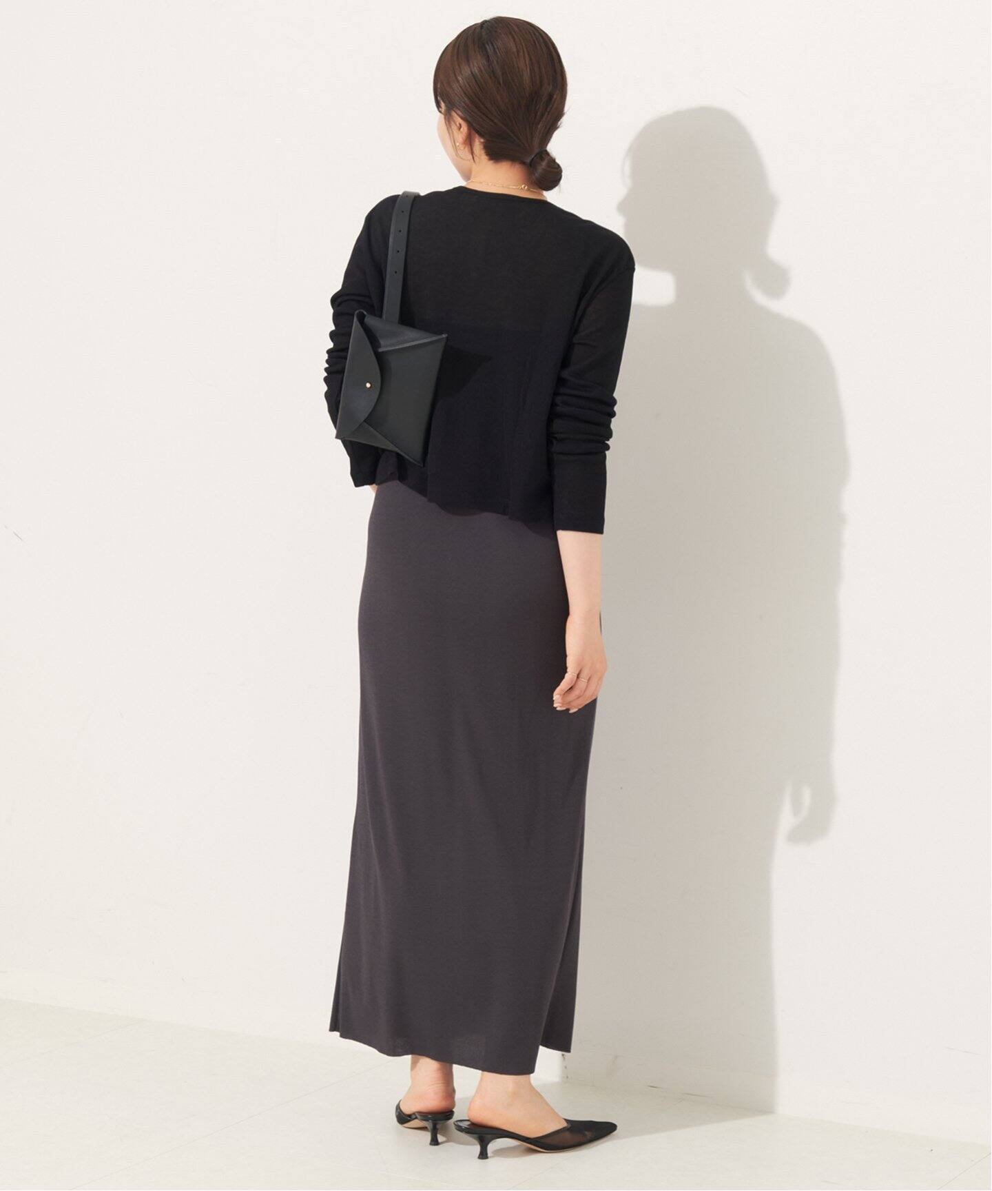 SHEER RIB CROPPED カーディガン（カーディガン）｜Plage