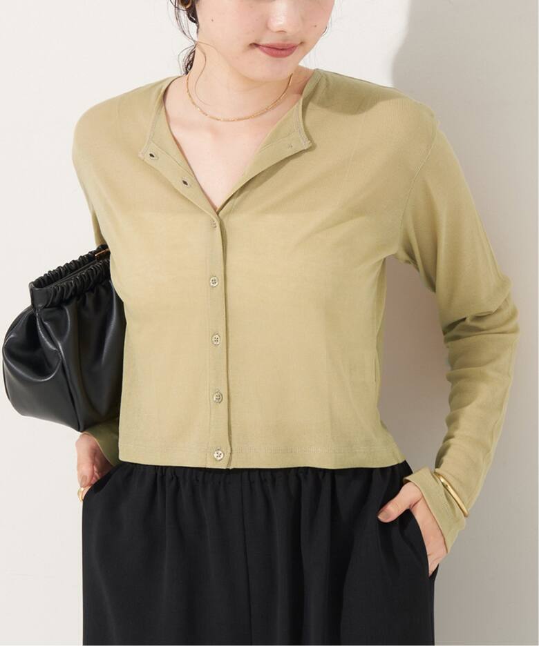 SHEER RIB CROPPED カーディガン（カーディガン）｜Plage（プラージュ 