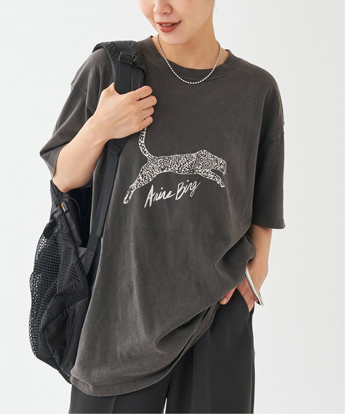 ANINE BING/アニービン WALKER TEE SPOTTED LEOPARD Tシャツ（Tシャツ 