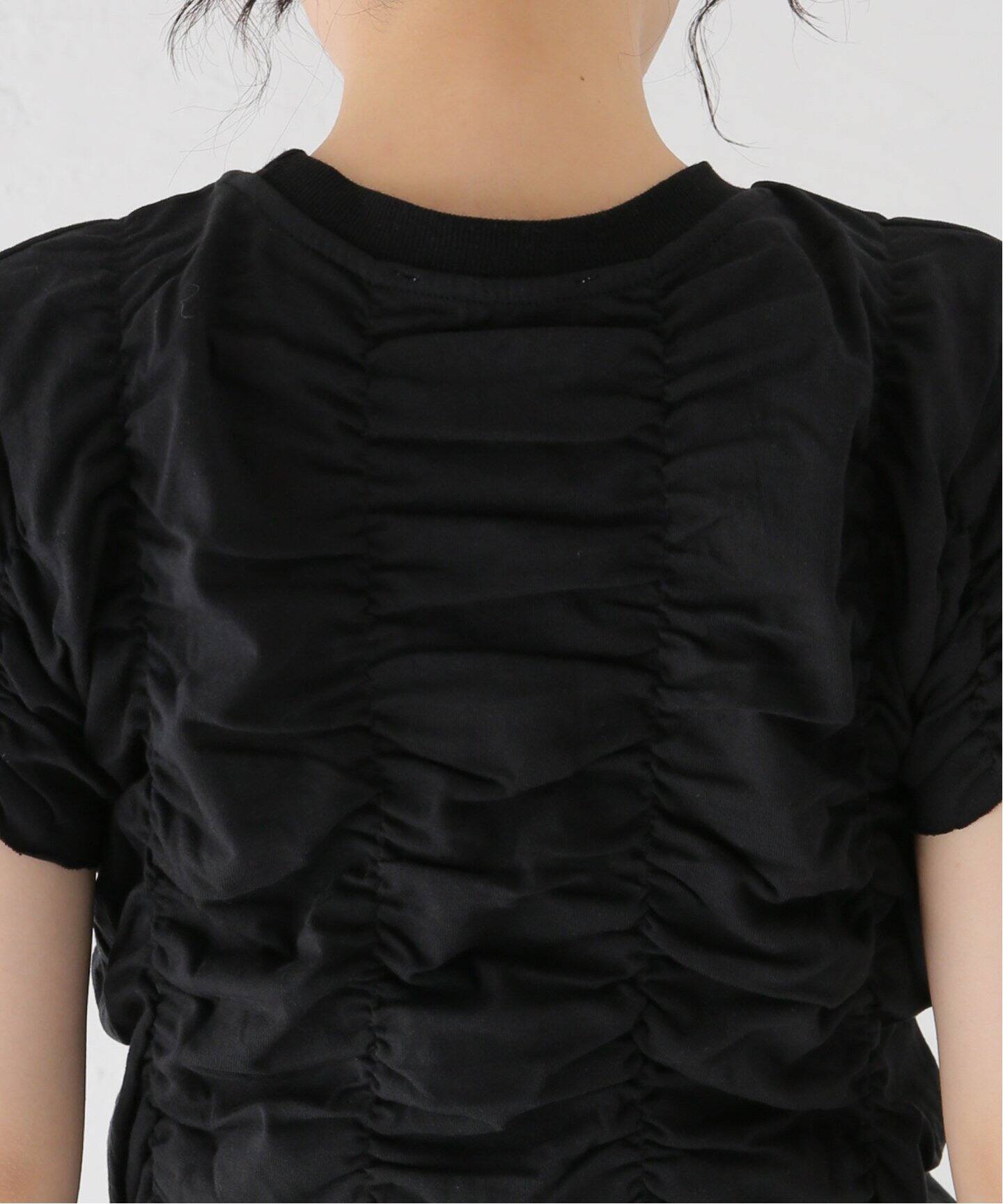 NOTHINGEVERYTHING/ナッシングエブリシング SHIRRING トップス（T 