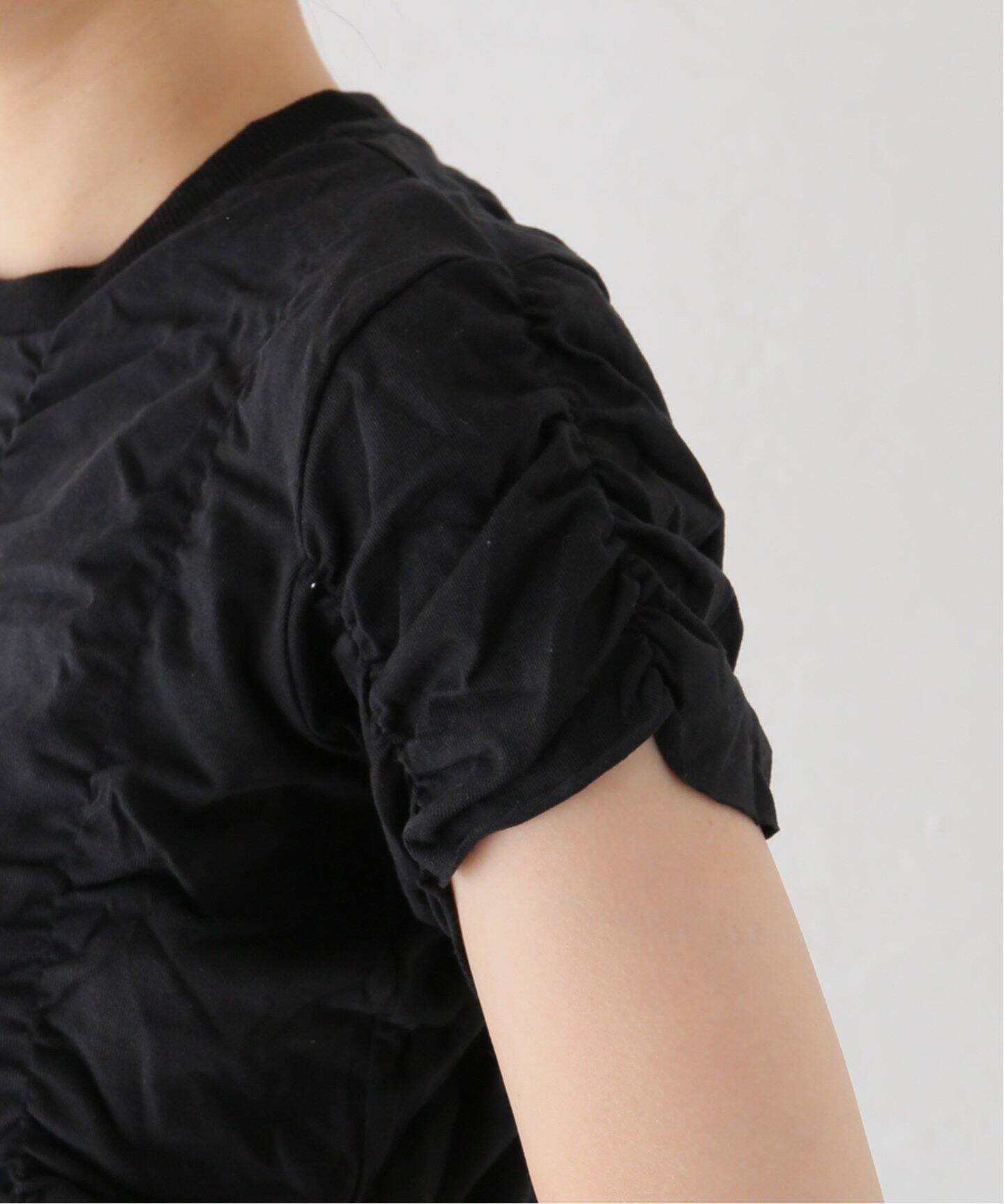NOTHINGEVERYTHING/ナッシングエブリシング SHIRRING トップス（T 