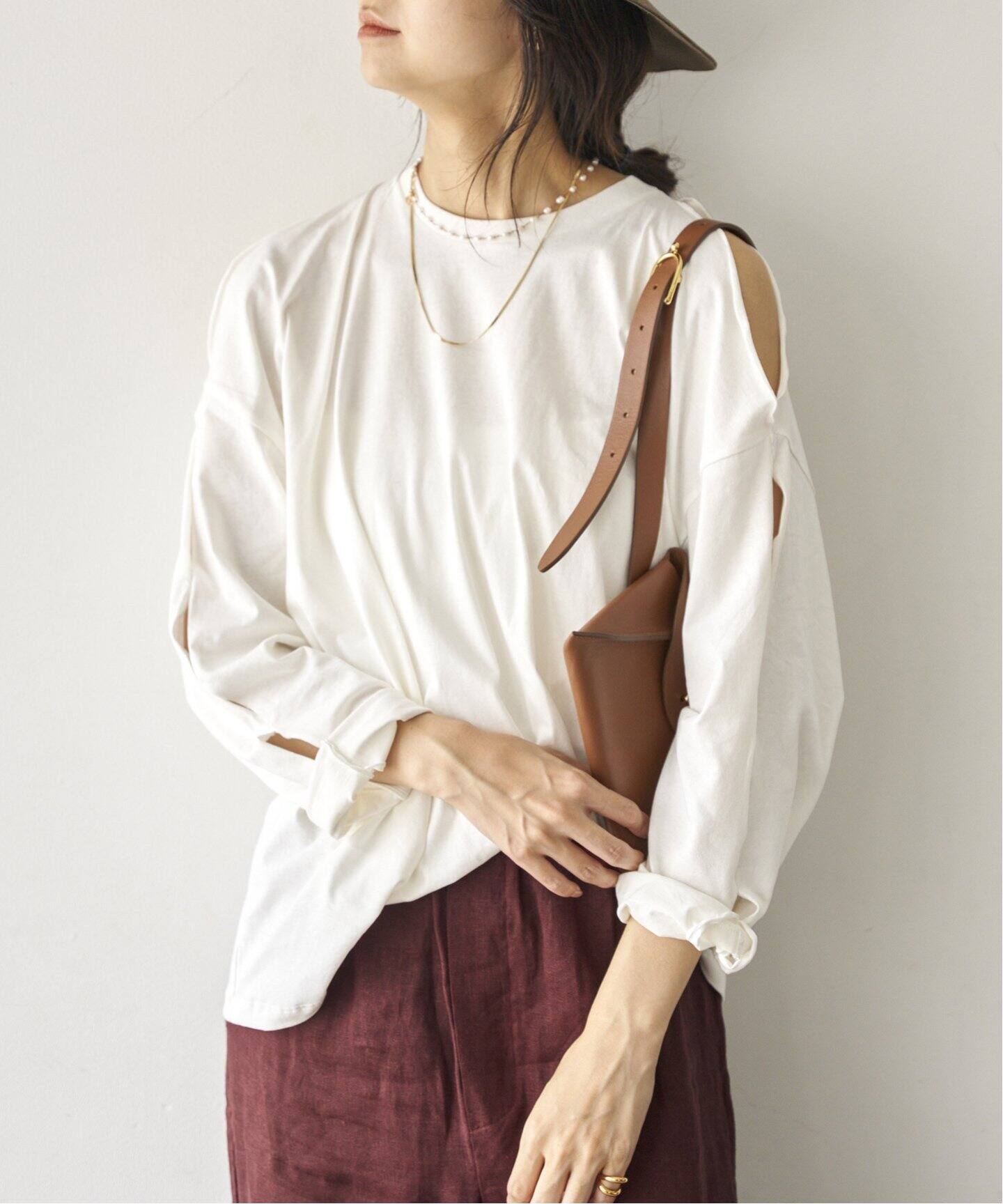 BASERANGE/ベースレンジ PIN LONG SLEEVE トップス（Tシャツ  