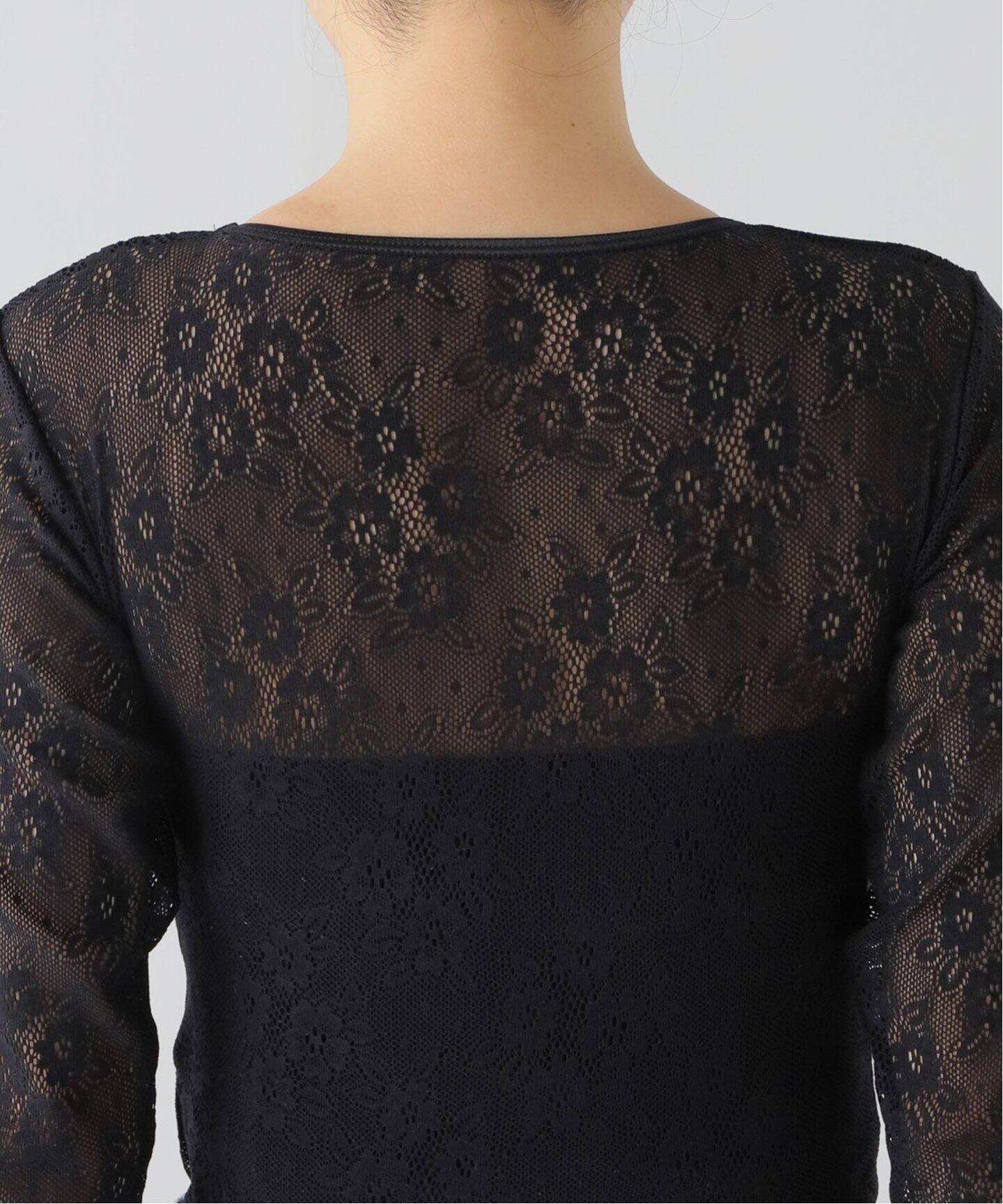 TanC TOKYO LOUNGE BLACK LACE キャミソールレース TanC TOKYO/タンクトウキョウ】 LOUNGE BKLACE CRFOPPED Tシャツ（T