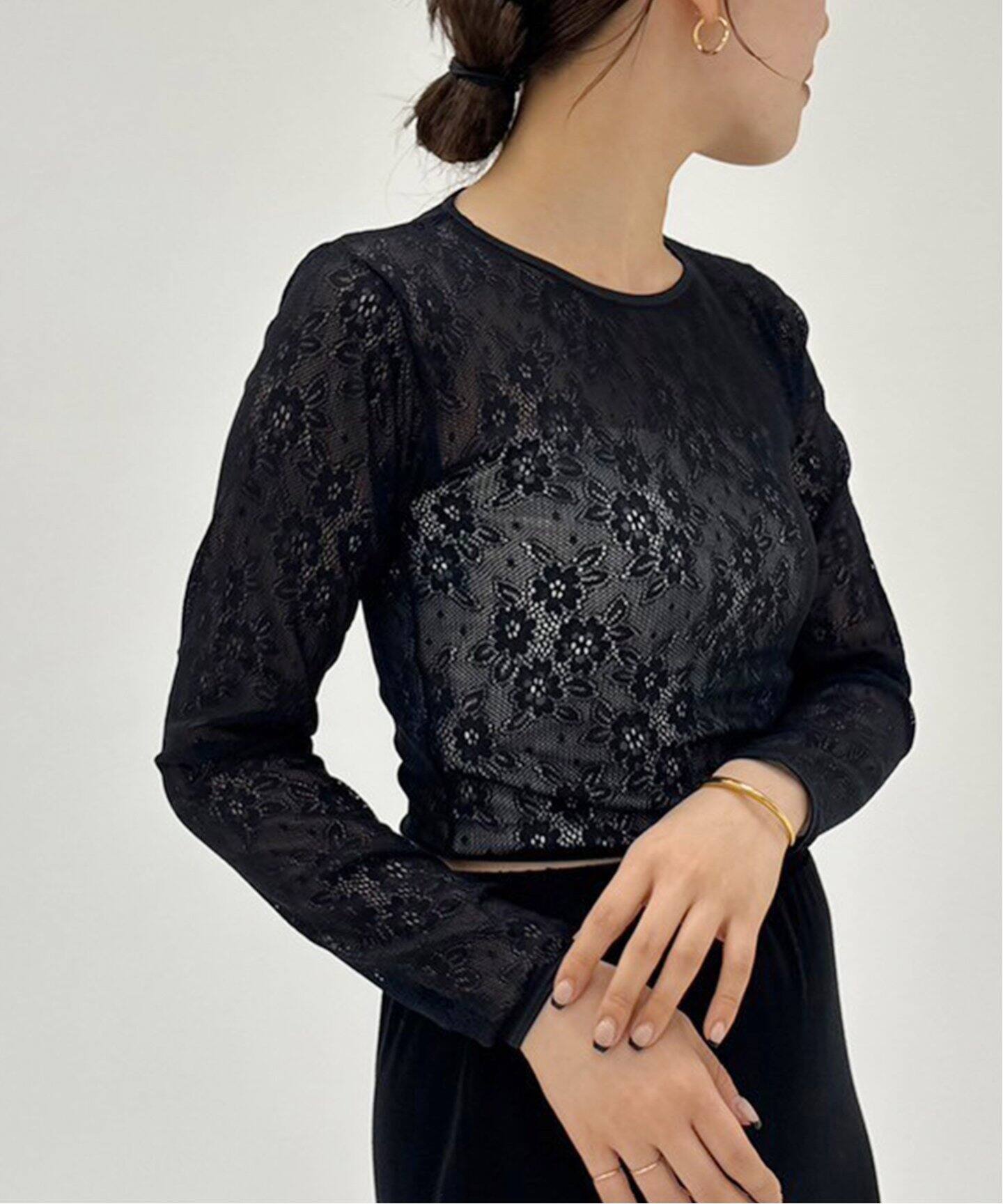 TanC TOKYO/タンクトウキョウ】 LOUNGE BKLACE CRFOPPED Tシャツ（T 