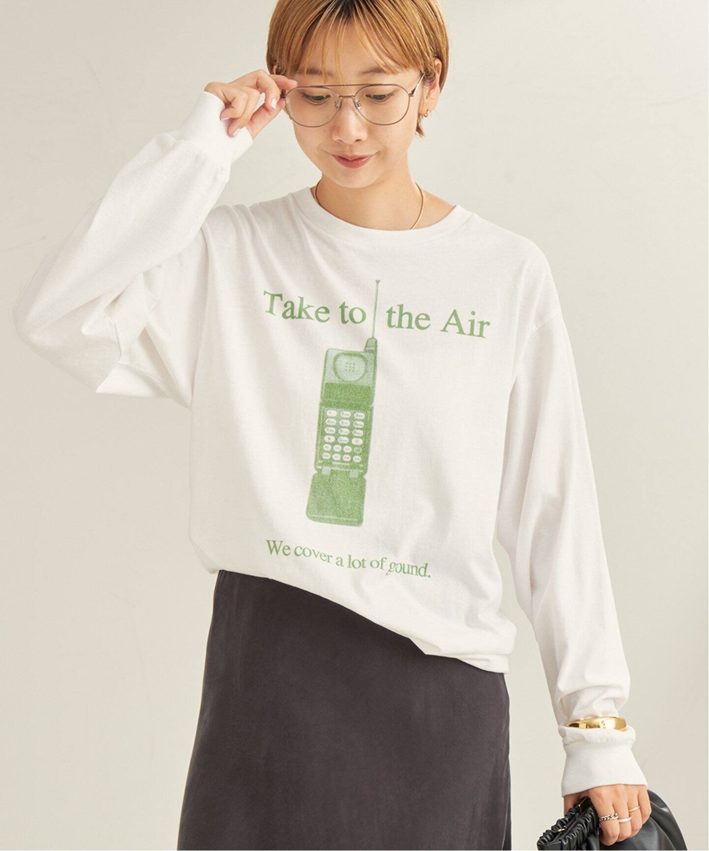 美品 Ophrys / オフリス Plage別注 TEEシャツDEPARTM ophrys / オフリス 別注 L/SL TEEシャツ/DEPARTMENT3-1（Tシャツ