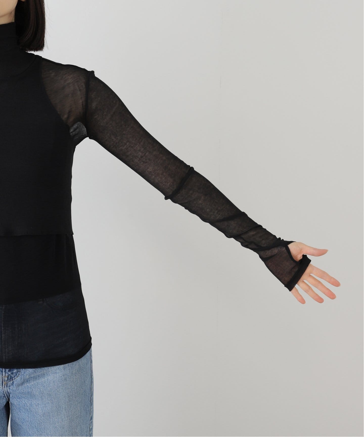 SEEALL 24SS シーオール レイヤードカットソー ロンT SEEALL 24SS