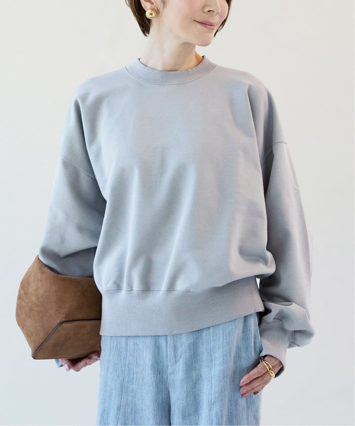 ヴェルメイユ パー イエナ コットン100%裏起毛ゆったりスウェットプルオーバー シルケットコットンsweat（スウェット）｜VERMEIL par iena