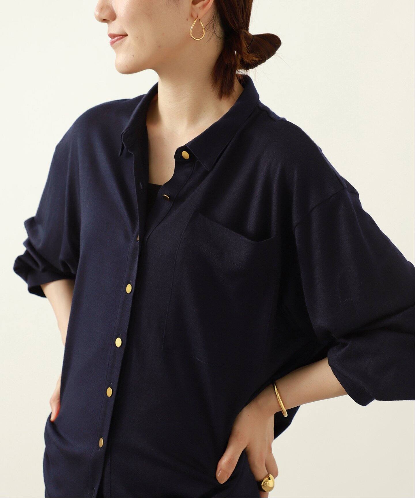 wool 100 jersey シャツ（シャツ／ブラウス）｜VERMEIL par iena 