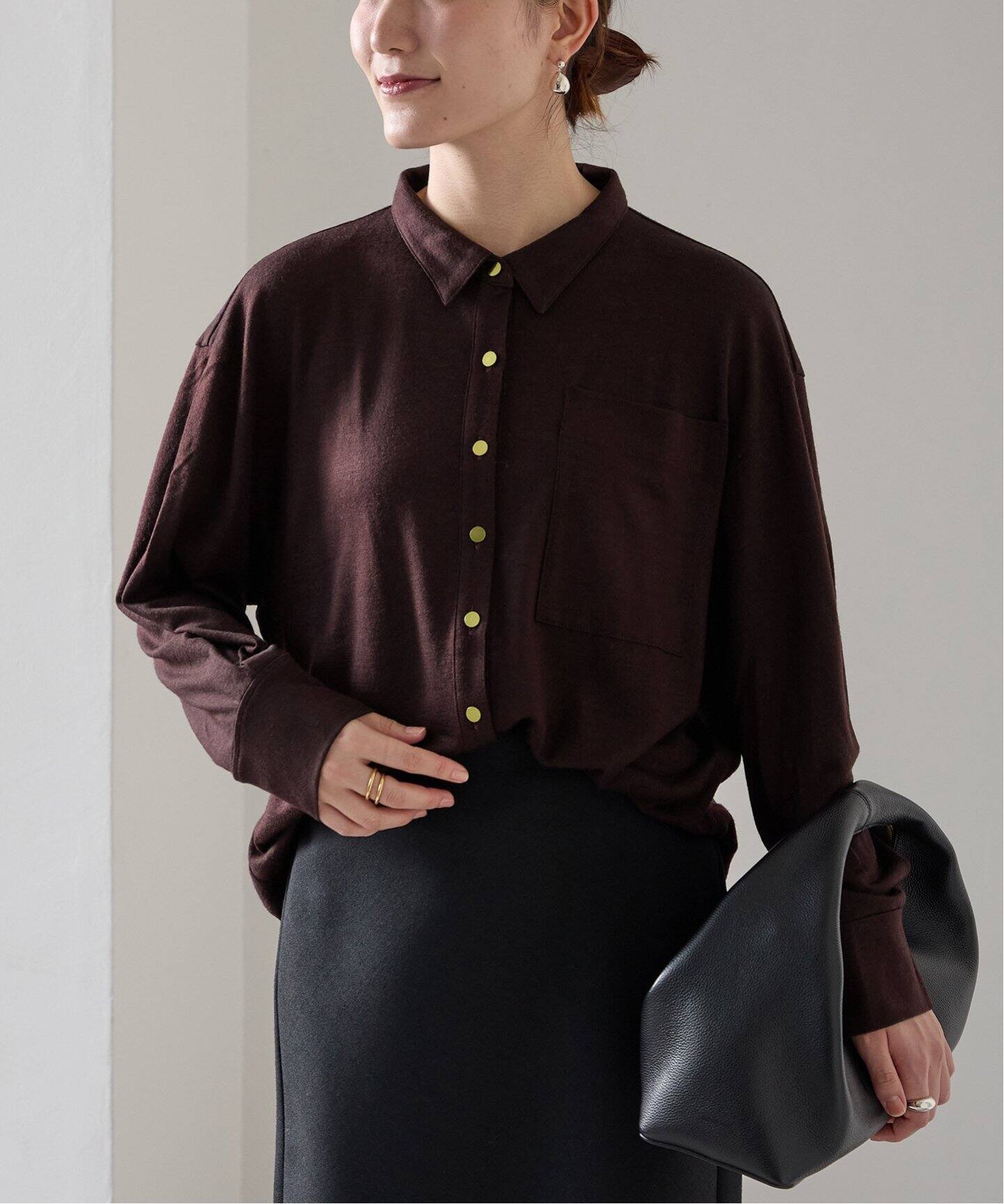 追加》wool 100 jersey シャツ（シャツ／ブラウス）｜VERMEIL par iena 