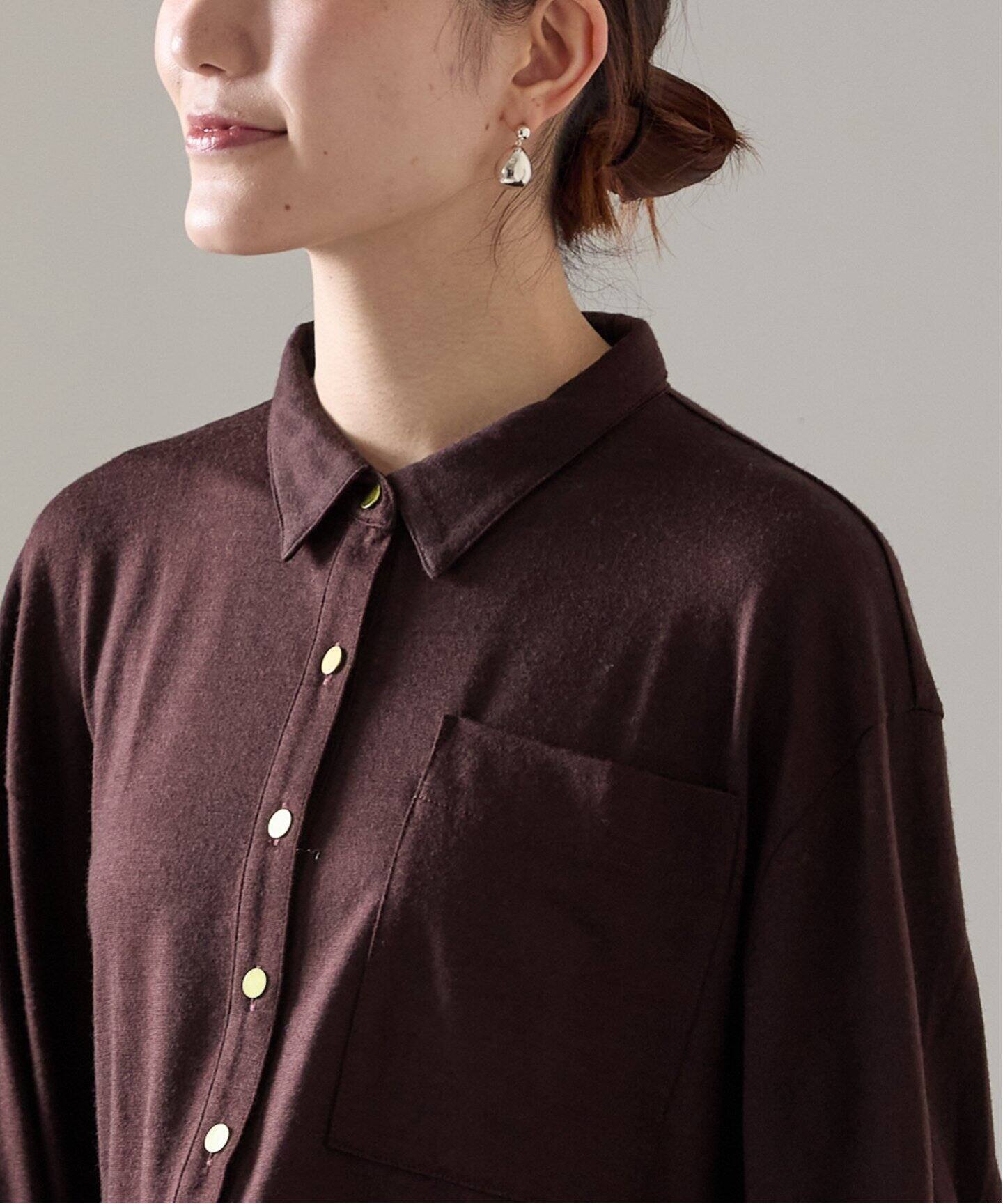 追加》wool 100 jersey シャツ（シャツ／ブラウス）｜VERMEIL par iena 