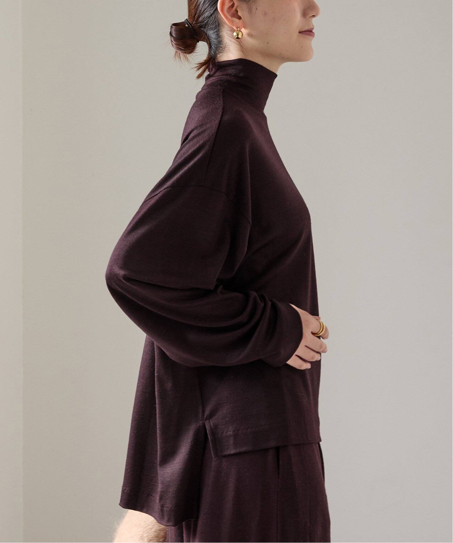 イエナ VERMEIL par iena ラインタッチギャザースリーブシャツ イエナ