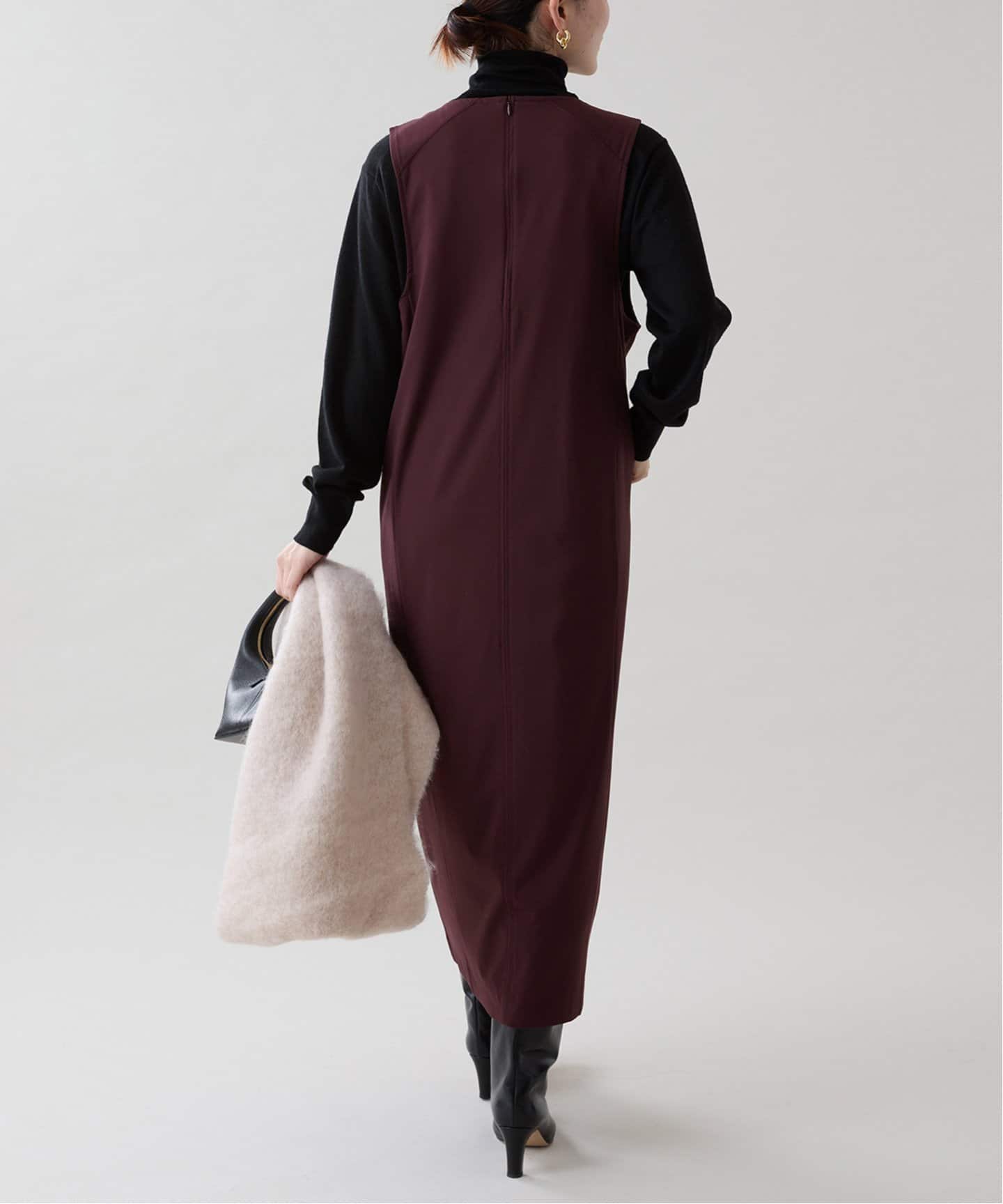 '24AW＊VERMEIL par iena コンパクトジャージナローワンピース コンパクトジャージナローワンピース（ワンピース）｜VERMEIL