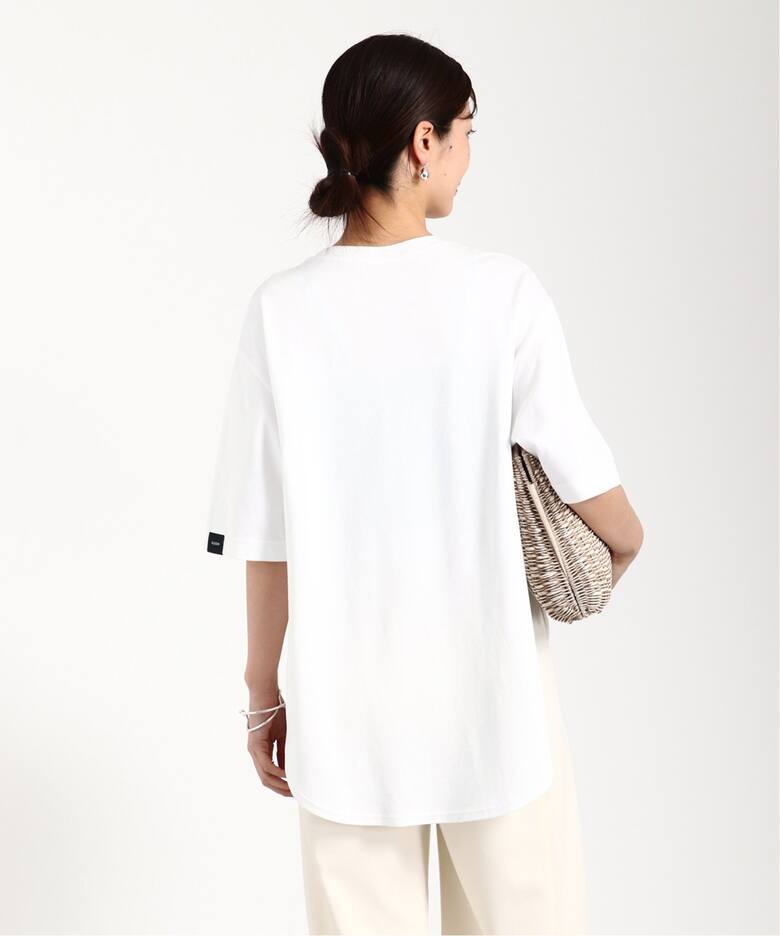 UJOH/ウジョー】Curve Hem Half Sleeve Tシャツ（Tシャツ／カットソー 