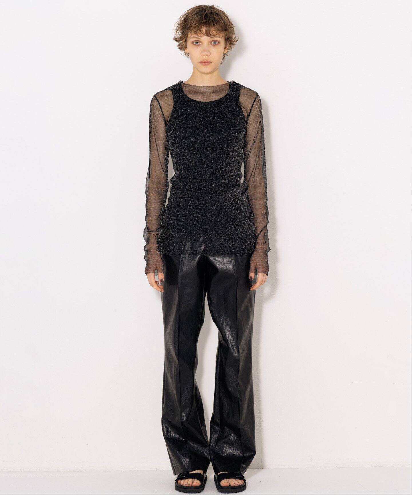IENA TanC TOKYO/タンクトウキョウ　2枚セット TanC TOKYO/タンクトウキョウ】Sparkling Tulle Long Sleeve Top