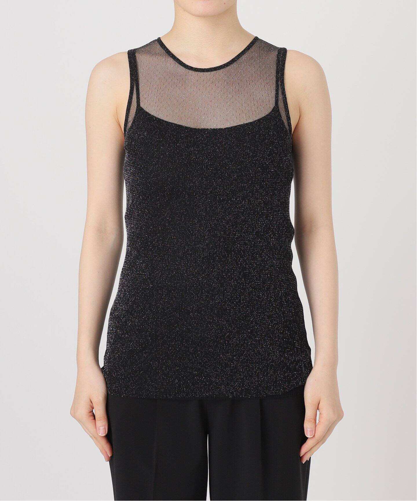 TanC TOKYO/タンクトウキョウ】Sparking Tulle Skin Top（タンク