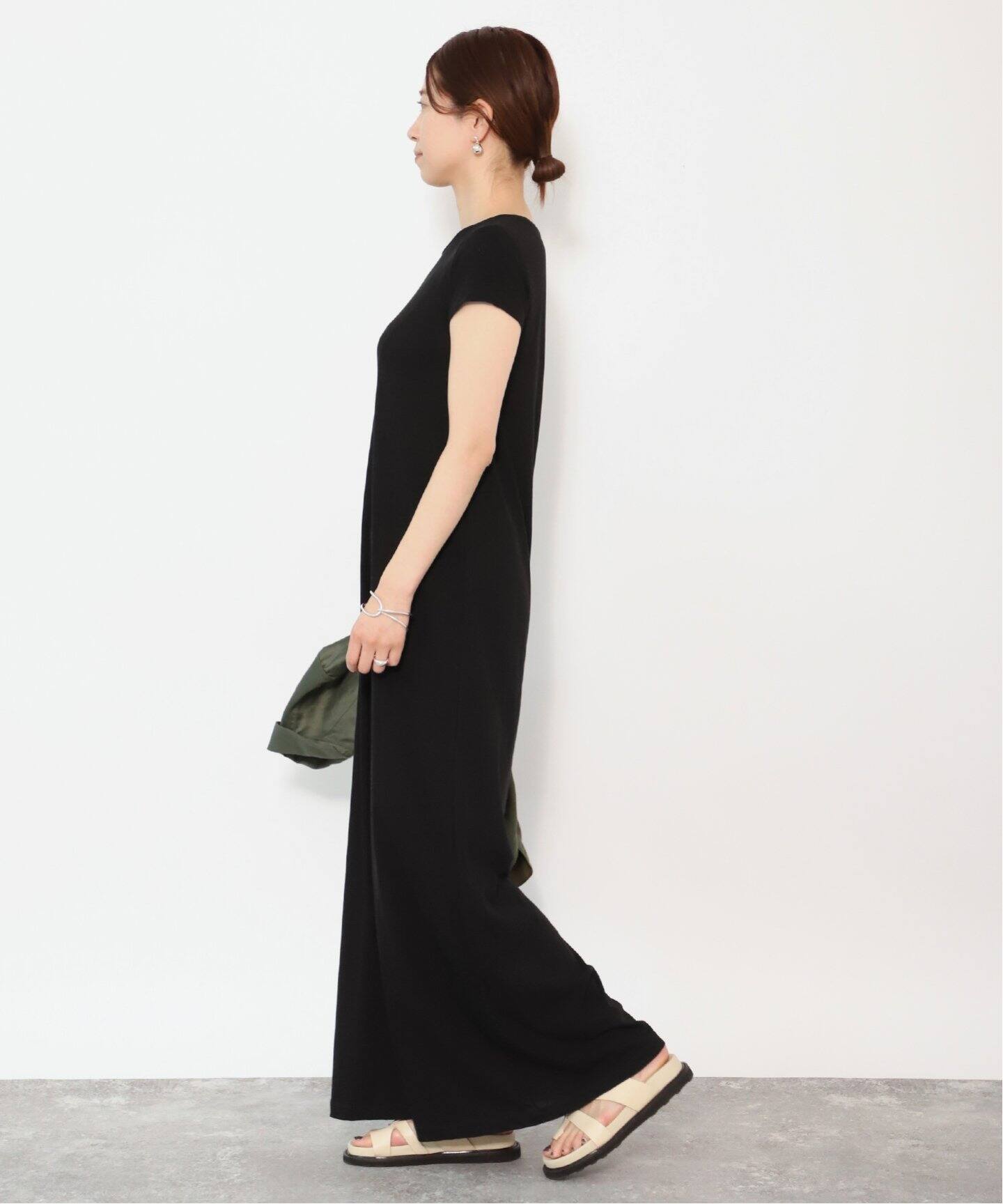 追加》INSCRIRE（アンスクリア）Tシャツドレス 124SS-CUT2（ワンピース  