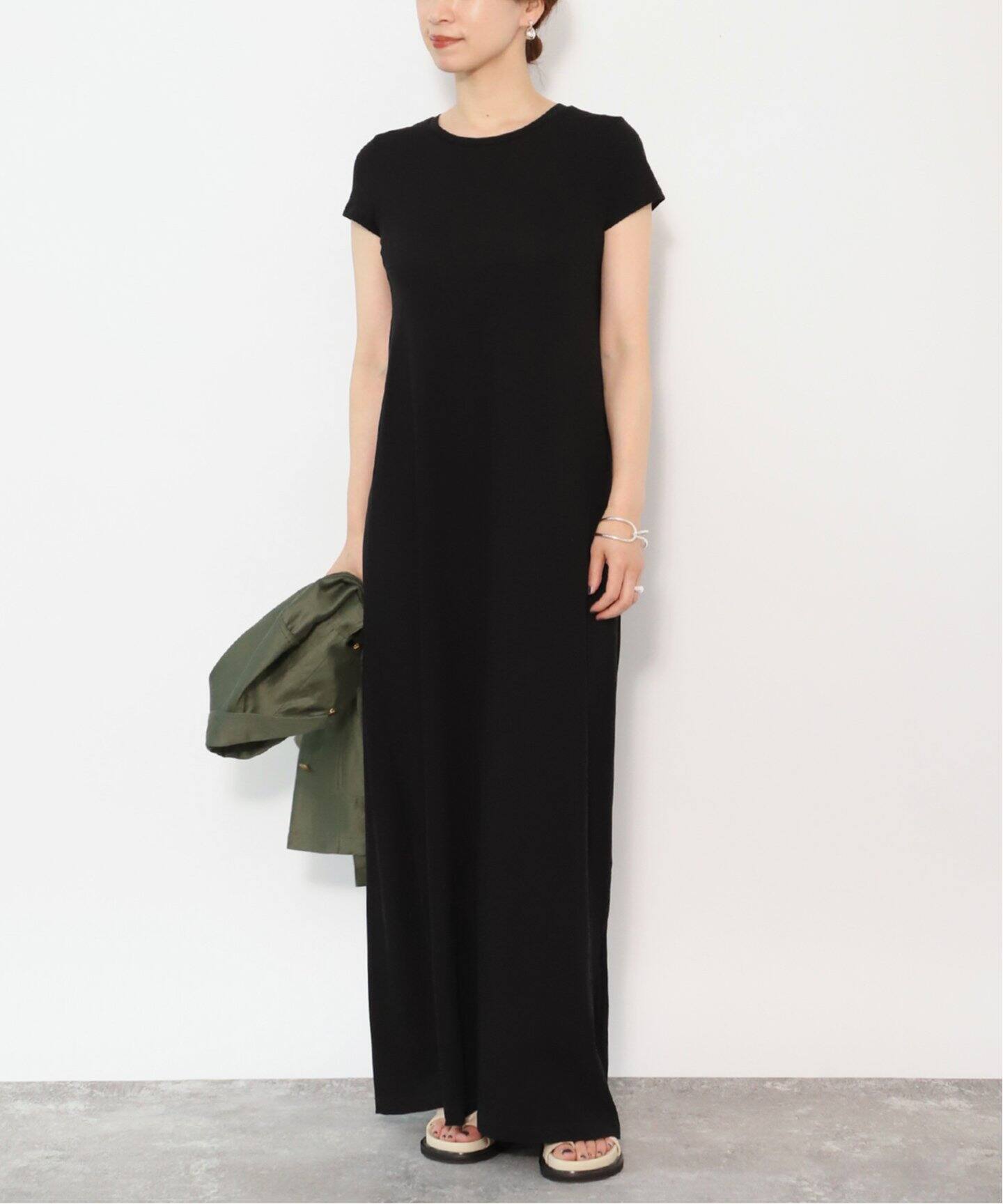 追加》INSCRIRE（アンスクリア）Tシャツドレス 124SS-CUT2（ワンピース  