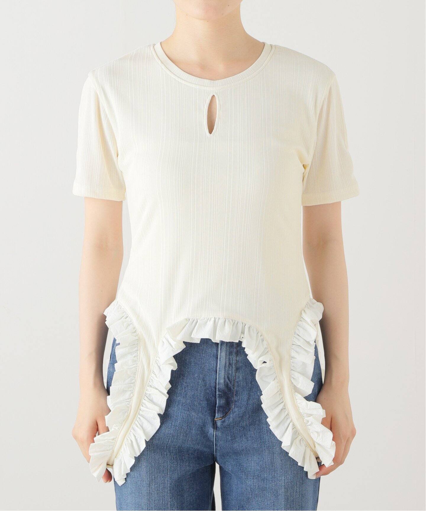 KNUTHMARF 2way docking unique tops KM24SUG07（Tシャツ