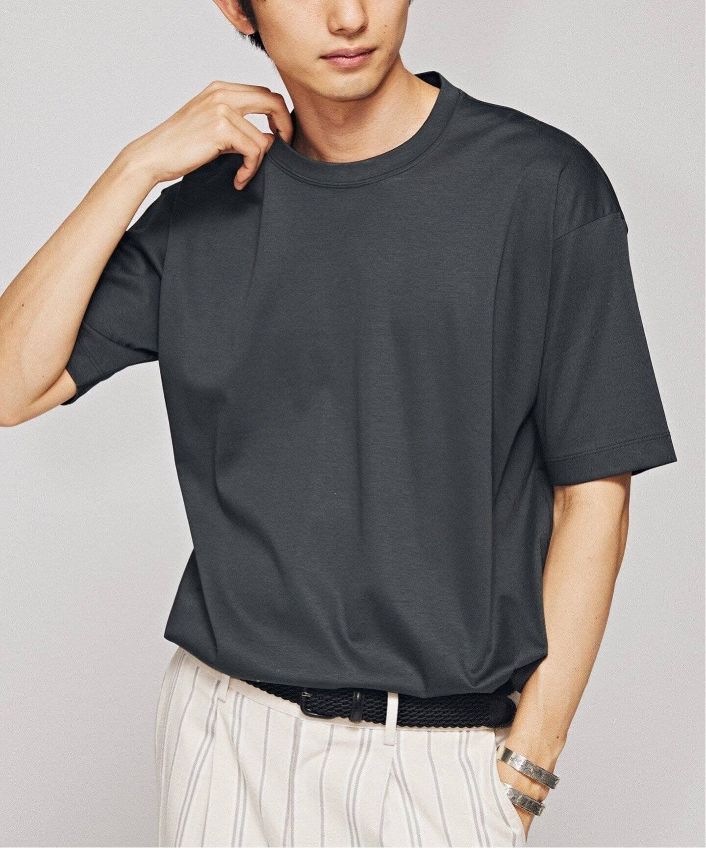 アルビニスタスムース クルーネック Tシャツ