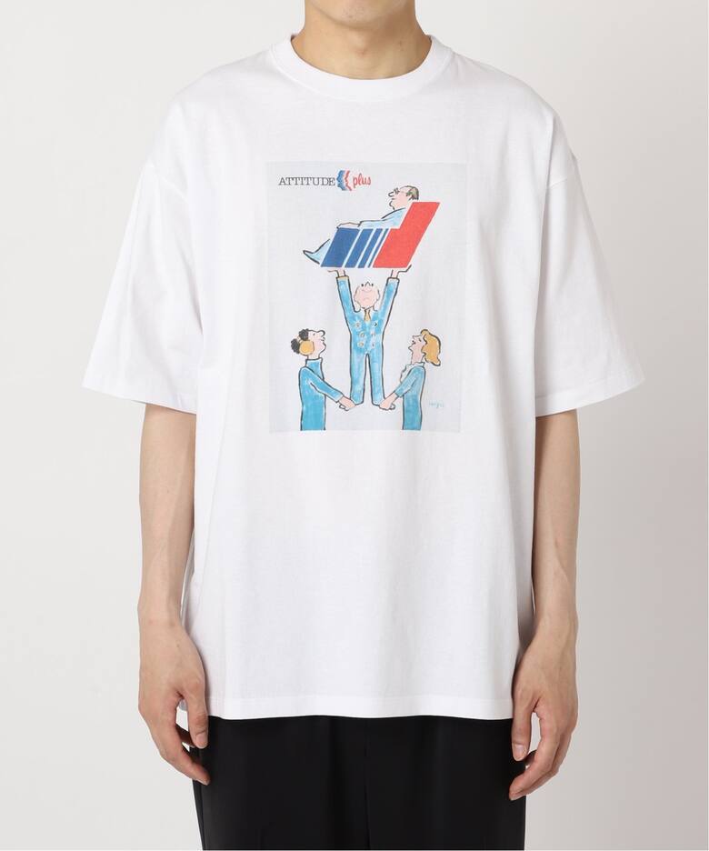 SAVIGNAC (サビニャック) 別注 French Company プリント Tシャツ（T 