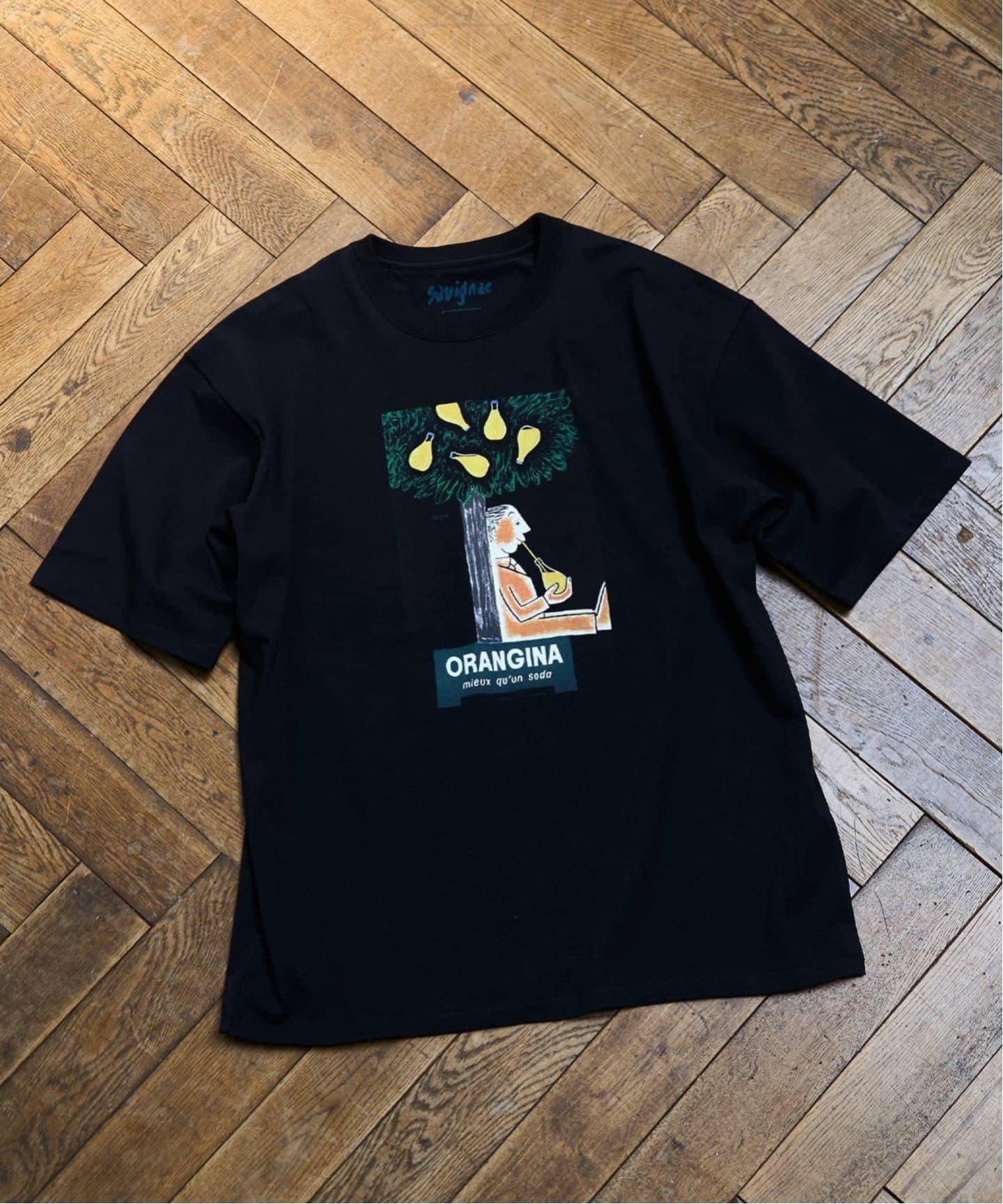 再入荷》SAVIGNAC (サビニャック) 別注 French Company プリント T