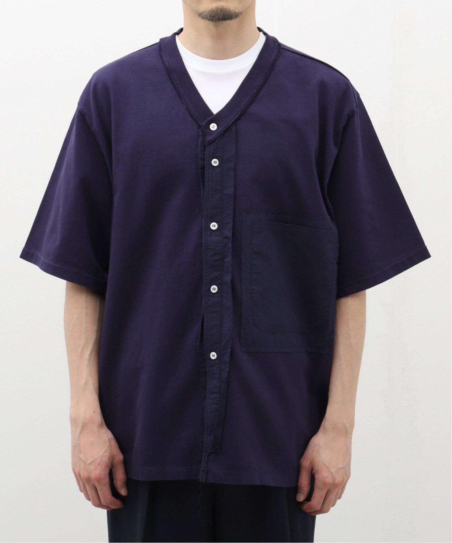 CAMIEL FORTGENS (カミエル・フォートヘンス) BUTTON BASEBALL TEE 