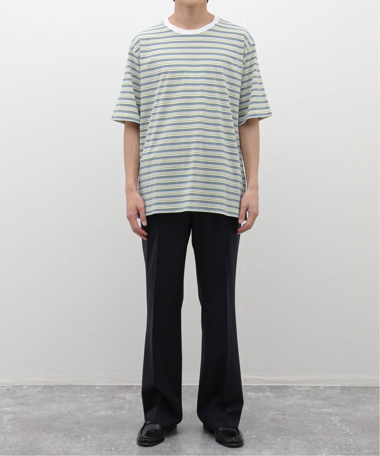 AURALEE / オーラリー】HARD TWIST COTTON BORDER TEE（Tシャツ 
