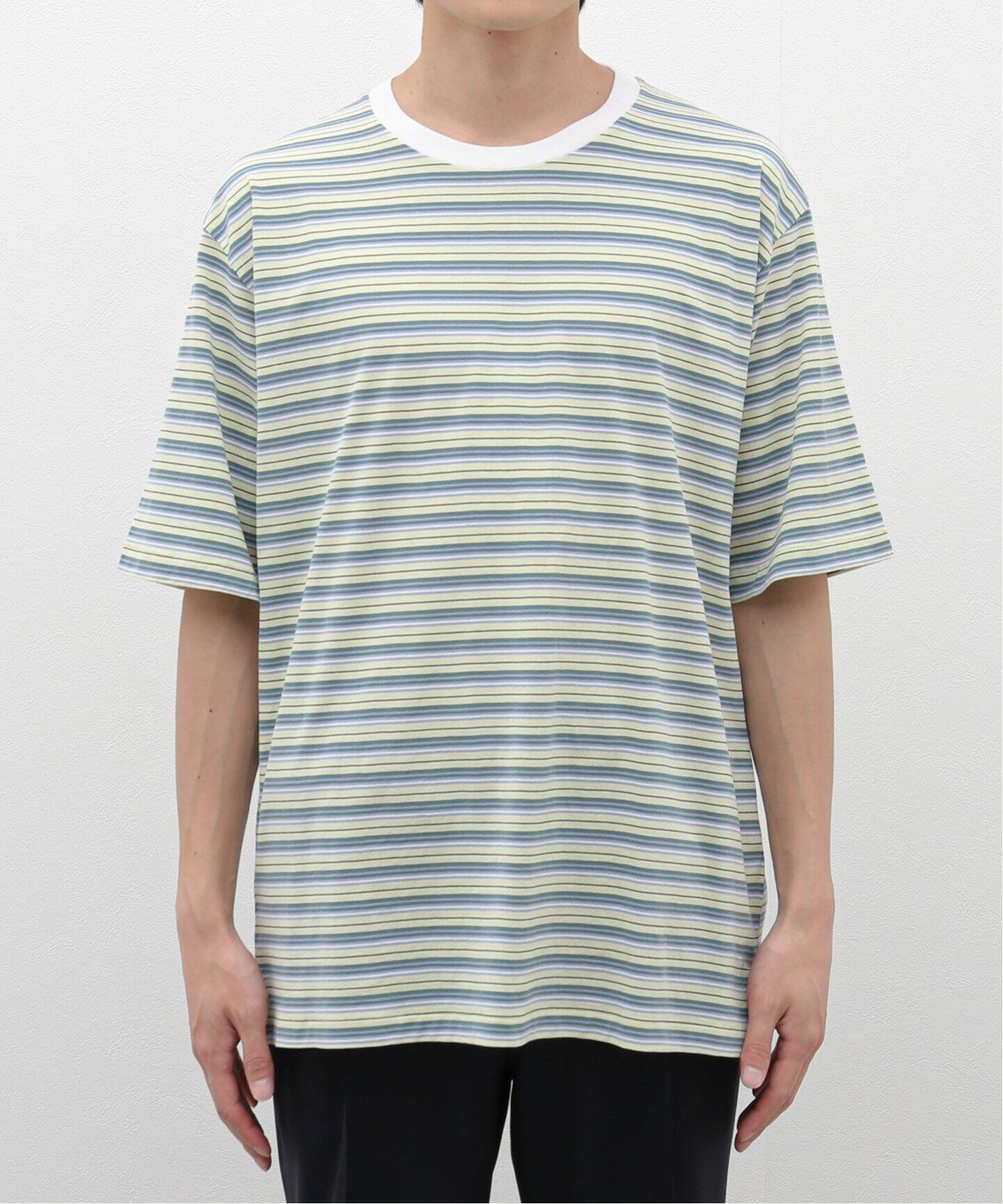 AURALEE / オーラリー】HARD TWIST COTTON BORDER TEE（Tシャツ  