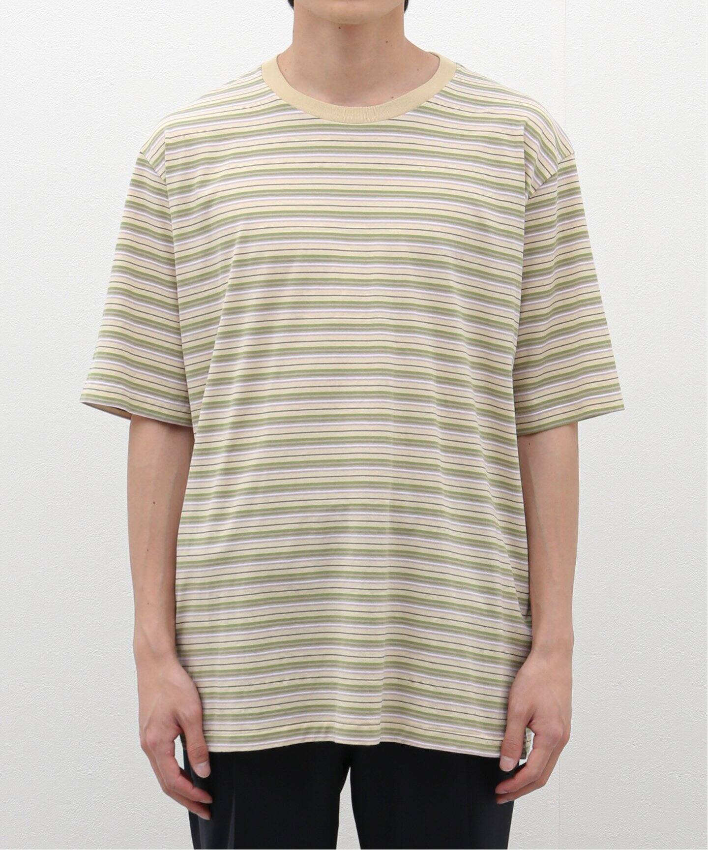 AURALEE / オーラリー】HARD TWIST COTTON BORDER TEE（Tシャツ 