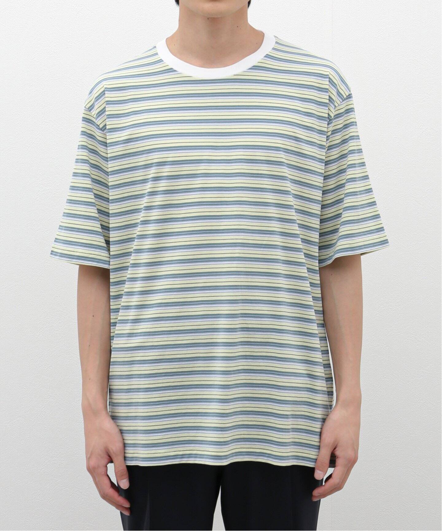 AURALEE / オーラリー】HARD TWIST COTTON BORDER TEE（Tシャツ  