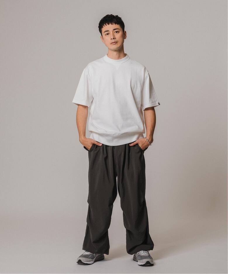 LOOPWHEELER for LOWERCASE ツリテンジク スウェット型 ワイドTシャツ 