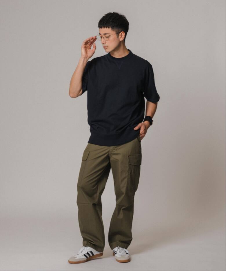 LOOPWHEELER for LOWERCASE ツリテンジク スウェット型 ワイドTシャツ 