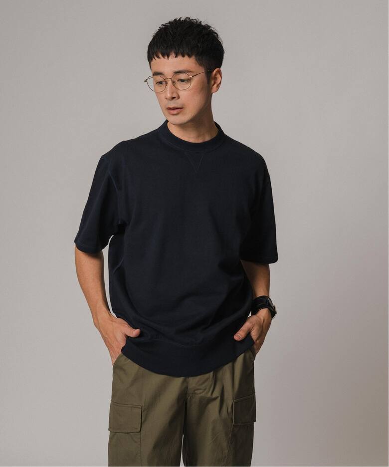 LOOPWHEELER for LOWERCASE ツリテンジク スウェット型 ワイドTシャツ 