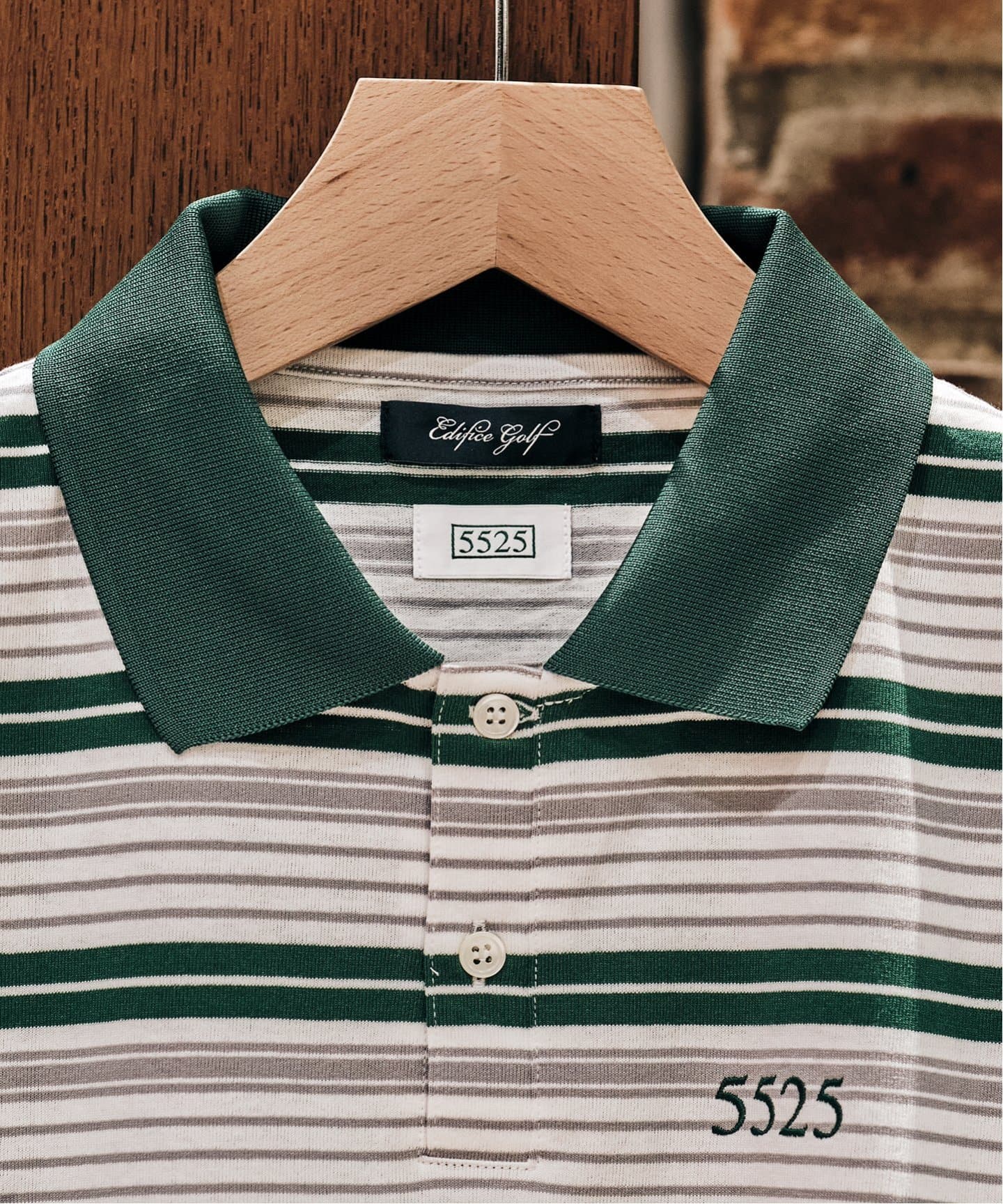 5525golf × EDIFICE 別注 GOLF BORDER ポロ（ポロシャツ