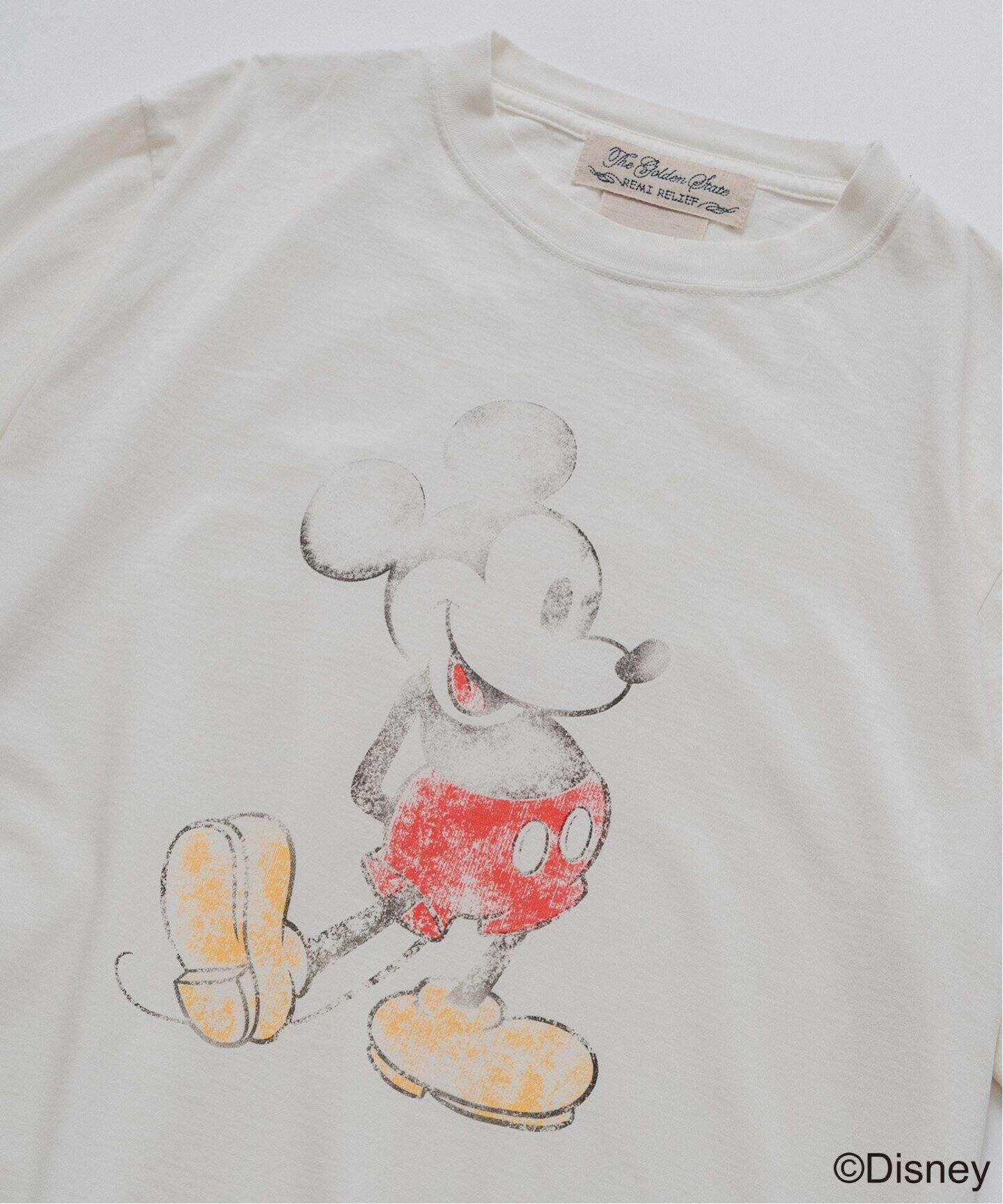 セール】REMI RELIEF 別注 HARD SP加工 Tシャツ(MICKEY MOUSE