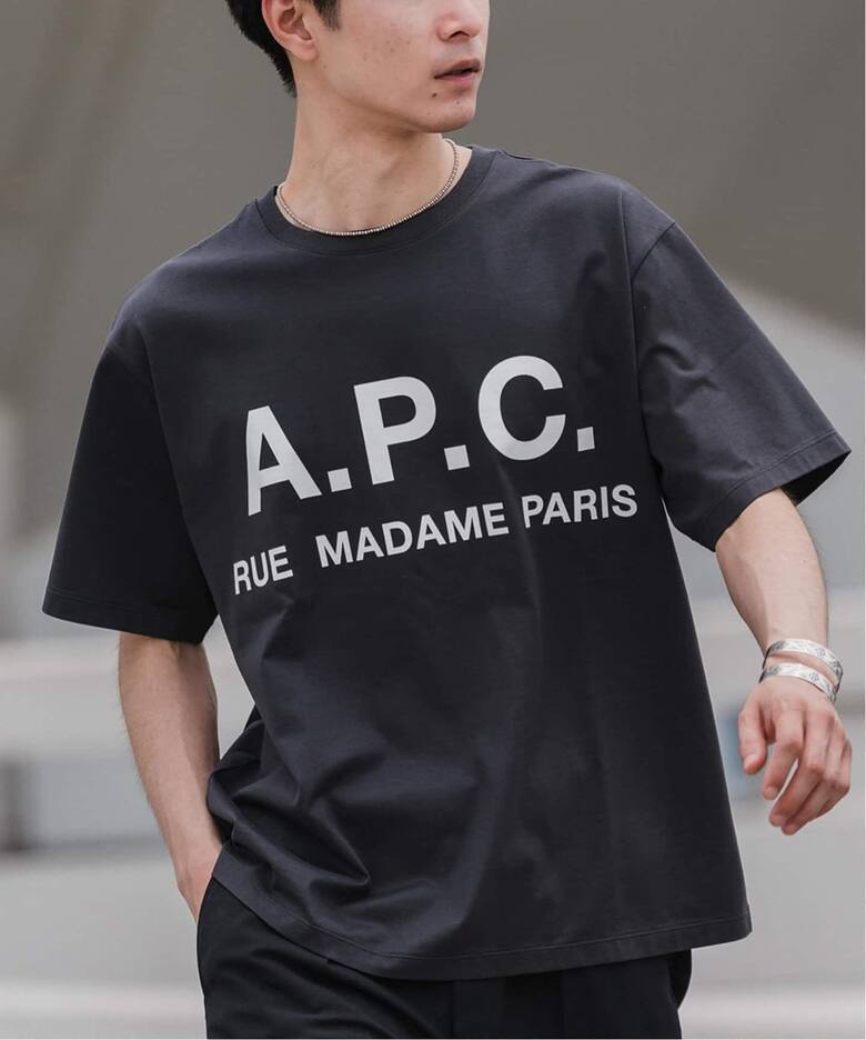 再入荷》【A.P.C. / アーペーセー】別注 オーバーサイズ ロゴプリント  