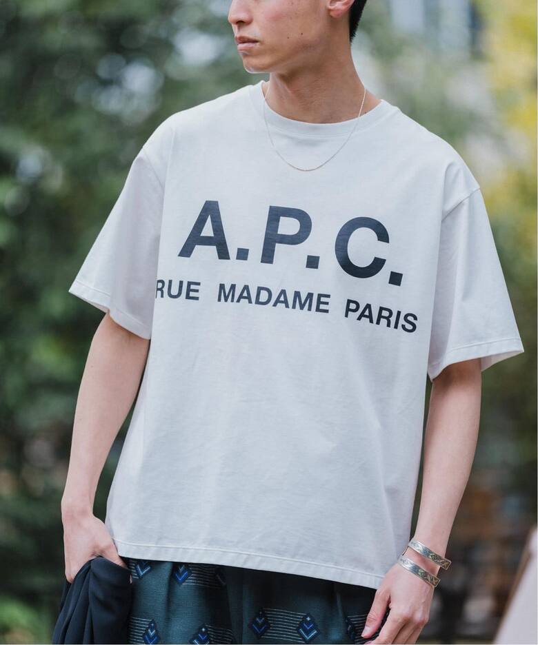 再入荷》【A.P.C. / アーペーセー】別注 オーバーサイズ ロゴプリント 