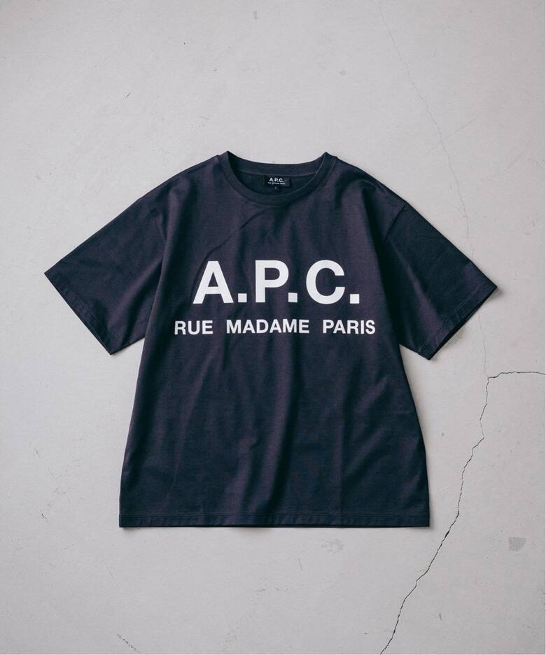 再入荷》【A.P.C. / アーペーセー】別注 オーバーサイズ ロゴプリント  